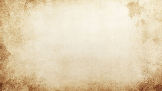 Aged vintage parchment background with distressed texture and old paper effect, perfect for antique invitations, historical documents, retro book covers, rustic scrapbook projects, or classic artistic