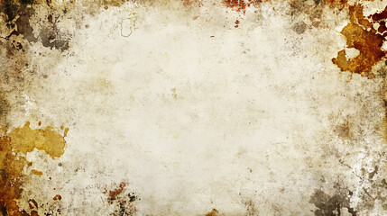 Aged vintage parchment background with distressed texture and old paper effect, perfect for antique invitations, historical documents, retro book covers, rustic scrapbook projects, or classic artistic