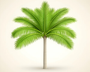 Fototapeta premium Tropical Palm Tree Illustration