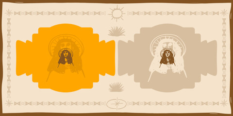 girl in hat clipart mexican rustic bohemian southwestern graphics