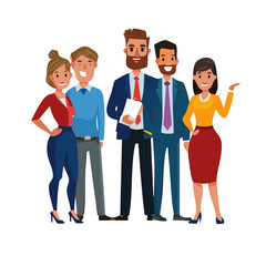 Fototapeta premium group of business people team vector icon design