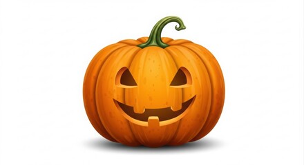 Smiling Jack-o-lantern pumpkin.