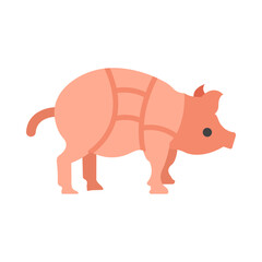 Wall clock flat icon