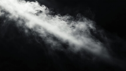 Steam rising in abstract form, evoking mystery and simplicity.