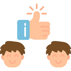 Satisfaction Icon Vector Element