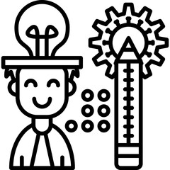 Think Icon Vector Element