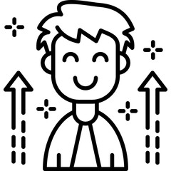 Self Improvement Icon Vector Element