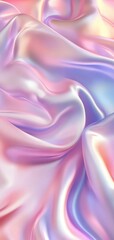 Obraz premium Pastel Iridescent Fabric Draped In Soft Waves Smartphone Wallpaper