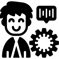 Business Setting Icon Vector Element