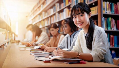 공부하는 한국 대학생