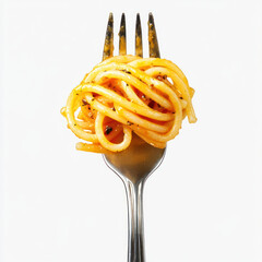 pasta with a fork