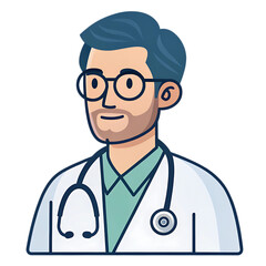Fototapeta premium Doctor Avatar: Medical Icon