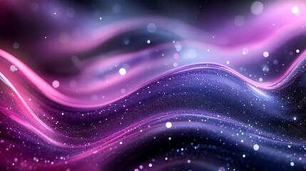 metallic violet and pink hues over soft abstract shapes