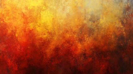 Abstract textured background with a gradient of warm colors blending from deep red to bright yellow hues