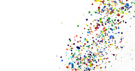 silver confetti explosion festive background transparent PNG