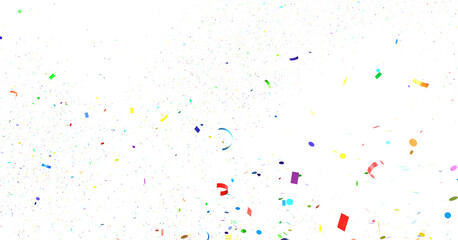  Multicolored confetti on white  transparent PNG