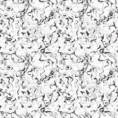 Seamless abstract textured pattern. Simple background with black, greu, white texture. Digital brush strokes. Lines. Design for textile fabrics, wrapping paper, background, wallpaper, cover.