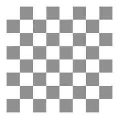 Black and white chessboard with checkered pattern and chess pieces