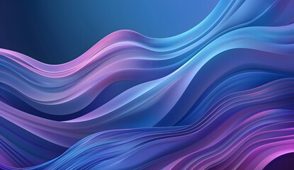 Fototapeta premium Abstract Wavy Lines Background in Blue and Purple
