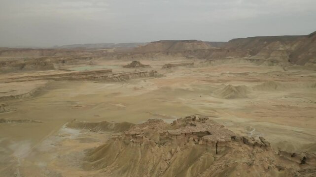 Plains and rock formations in the island of Qeshm in Persian gulf (Iran)