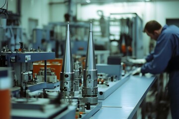 Fototapeta premium worker in factory