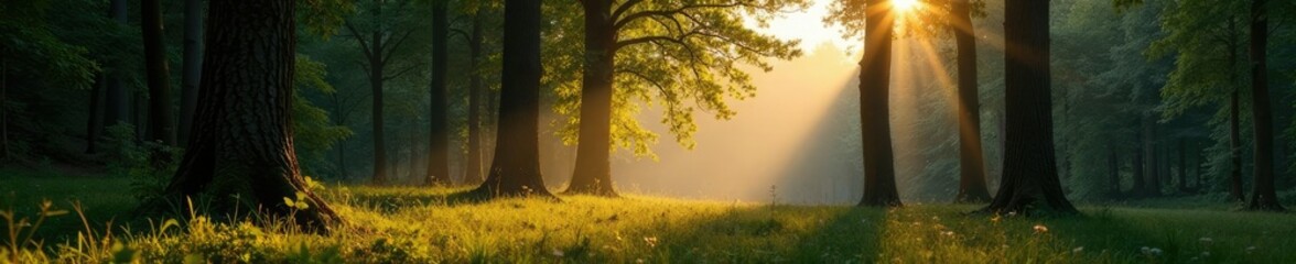 Obraz premium Mecklenburg Western Pomerania forest with trees and wildlife, foliage, nature, wildlife