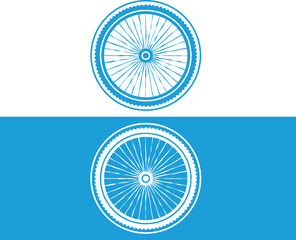 Bicycle wheels illustration