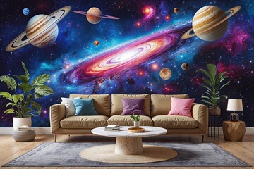 Stunning Cosmic Art Prints and Murals Inspired by Astronomical Designs