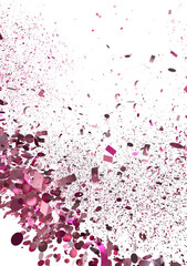 Celebrate with this vibrant pink confetti burst. Perfect for party invitations, banners, and more!