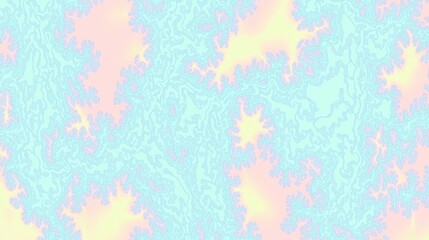 Obraz premium Abstract pastel floral fractal pattern