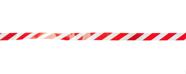 Obraz premium Caution tape signaling a restricted area during construction work in a public space