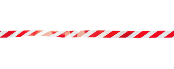 Caution tape signaling a restricted area during construction work in a public space