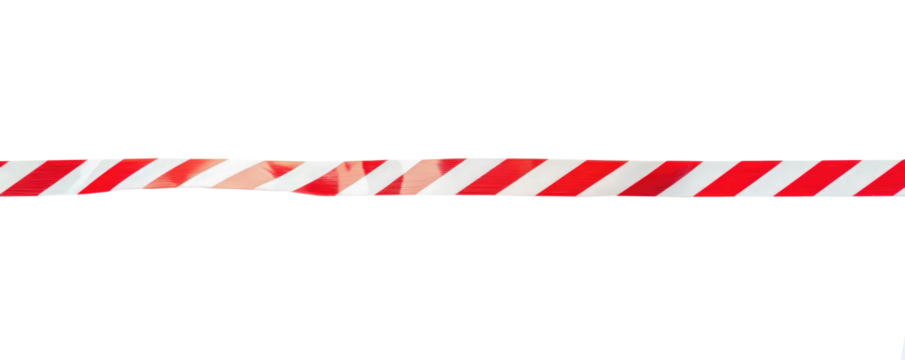 Caution tape signaling a restricted area during construction work in a public space