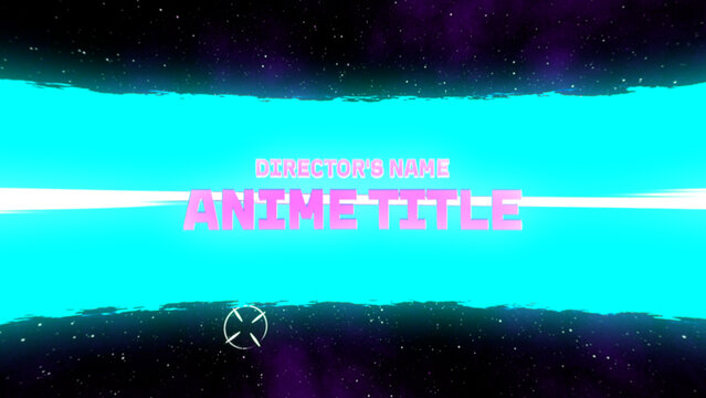 Retro Anime Logo Reveal