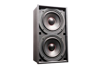 Obraz premium large speakers isolated on white background PNG. GENERATIVE AI