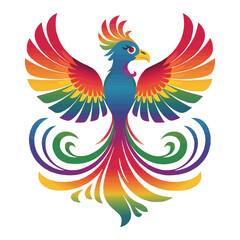 Obraz premium vector illustration of an abstract bird