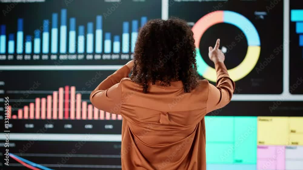Poster big data artificial intelligence dashboard