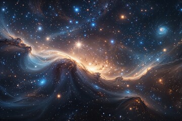 Enigmatic Starfield Illuminating the Expansive Fabric of the Universe