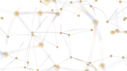 Abstract Network with Golden Spheres