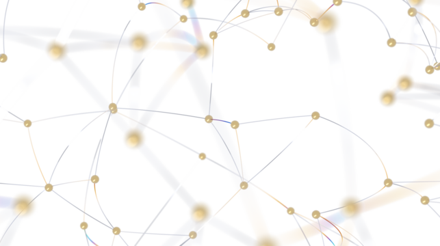 Abstract Network Connection with Golden Spheres