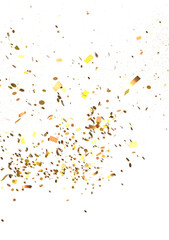 Enchanting Euphoria: Breathtaking 3D Illustration of Enchanting gold Confetti