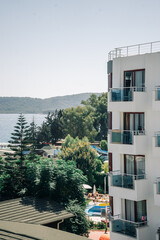 Modern Beachfront Hotel with Pool and Scenic View