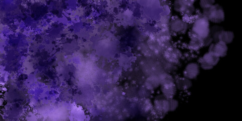 Abstract, minimalistic, purple and black, watercolor background for wallpapers, headers, graphics etc. 