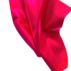 A luxurious flowing piece of burnt orange satin fabric It s ready to reveal something special