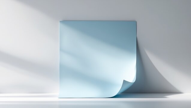 Light Blue paper with curl corner great for adding your designs on the page.