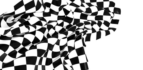 The checkered flag waves in victory a symbol of triumph and achievement