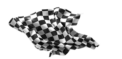 The checkered flag waves in victory a symbol of triumph and achievement