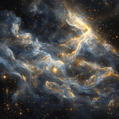 night sky with stars and clouds