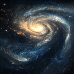 spiral galaxy in space