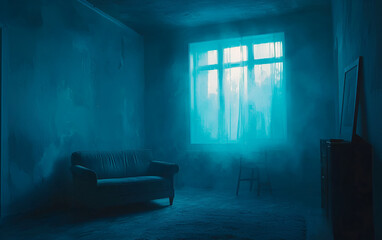 empty room with a window